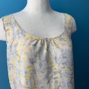 100% silk tank by Cabi